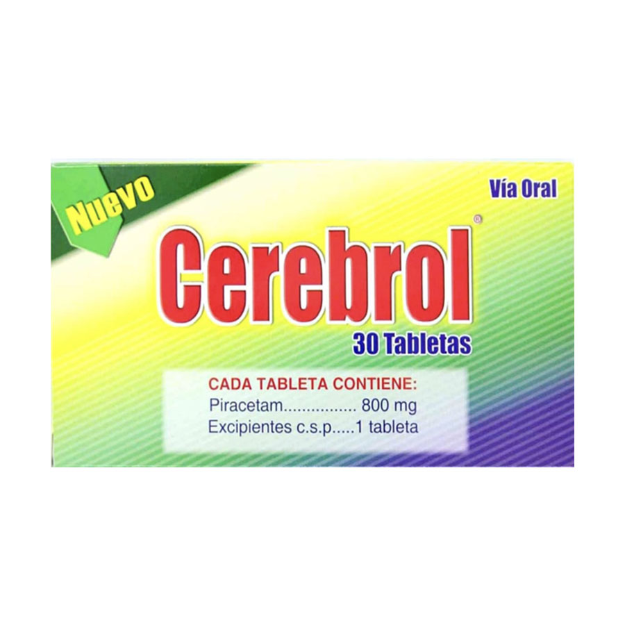Imagen para  CEREBROL 0,8 g CHEFAR x 30 Tableta                                                                                              de Pharmacys