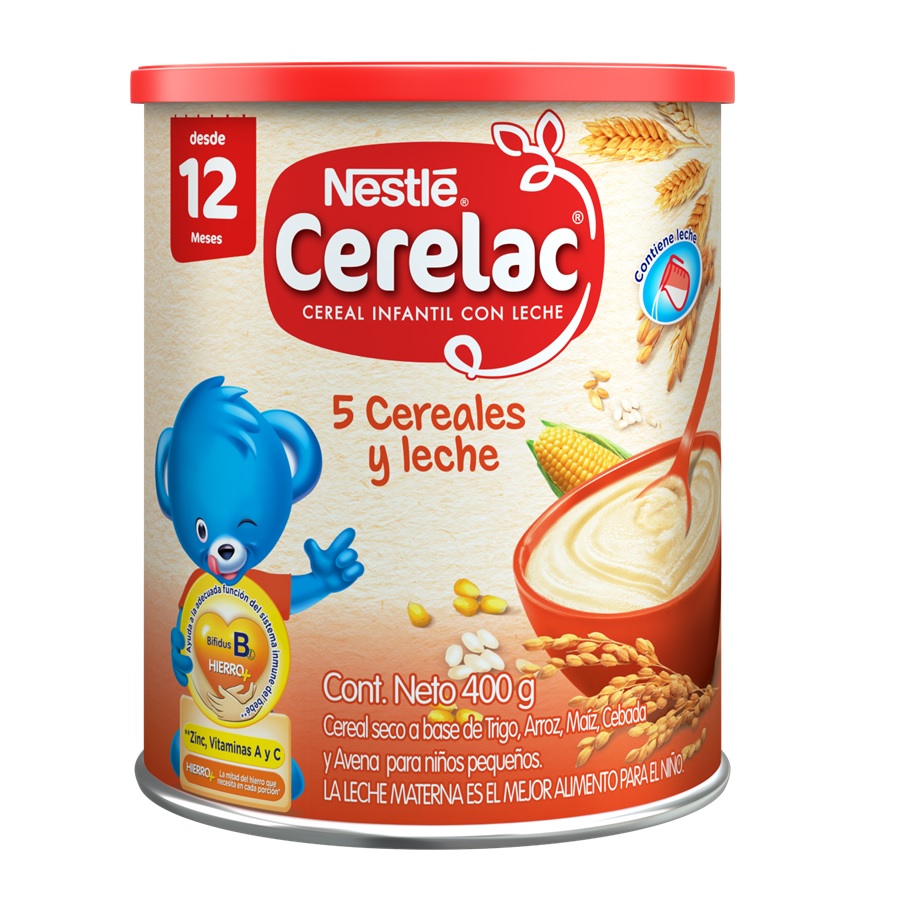 Imagen de Cerelac 5 cereales y leche 400 g