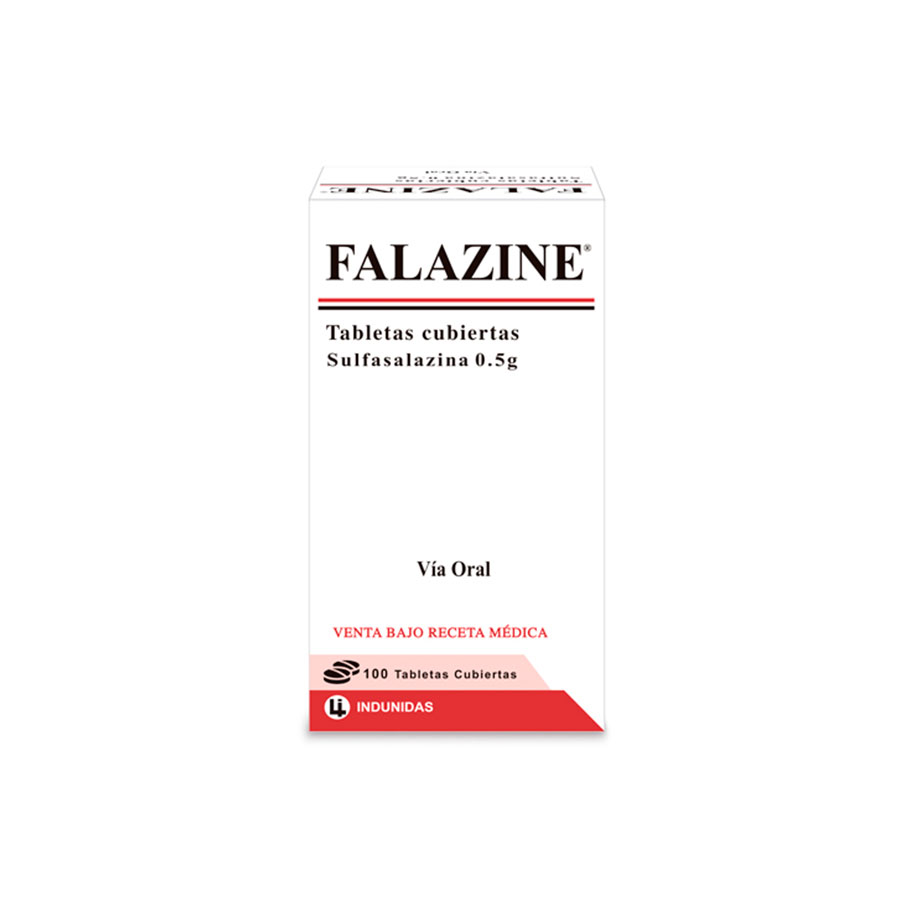 Imagen para  FALAZINE 0.5 g x 100 Tableta                                                                                                    de Pharmacys