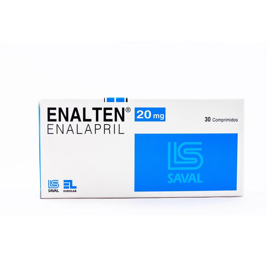 Imagen de  ENALTEN 20 mg ECUAQUIMICA x 30 Comprimidos