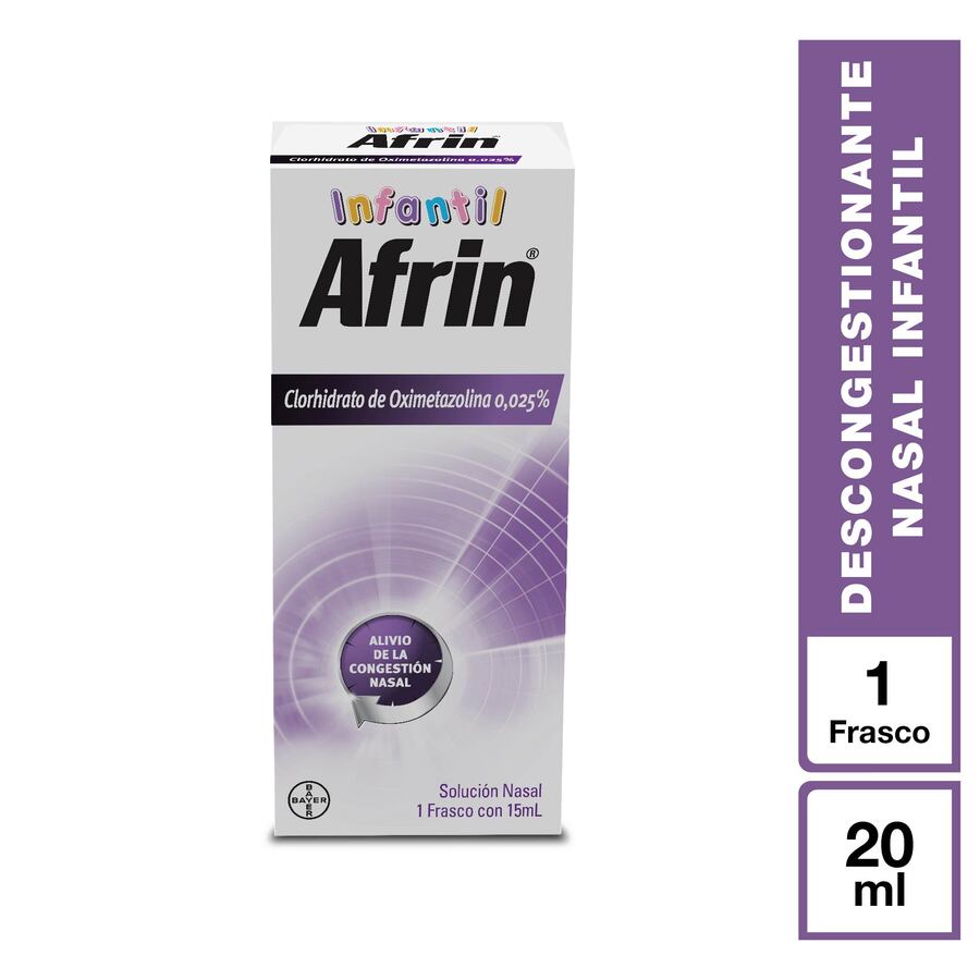 Imagen de Alergia infantil afrin infantil 0,025 solución nasal 15 ml