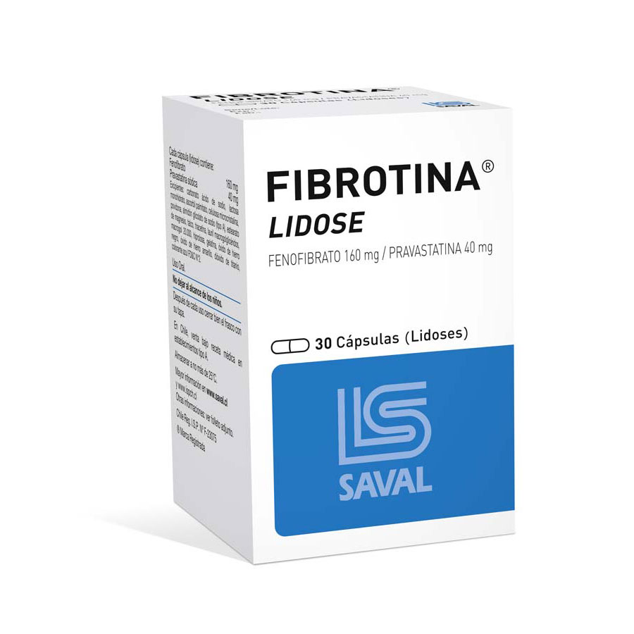 Imagen de Fibrotina 160/40mg ecuaquimica - saval cápsulas
