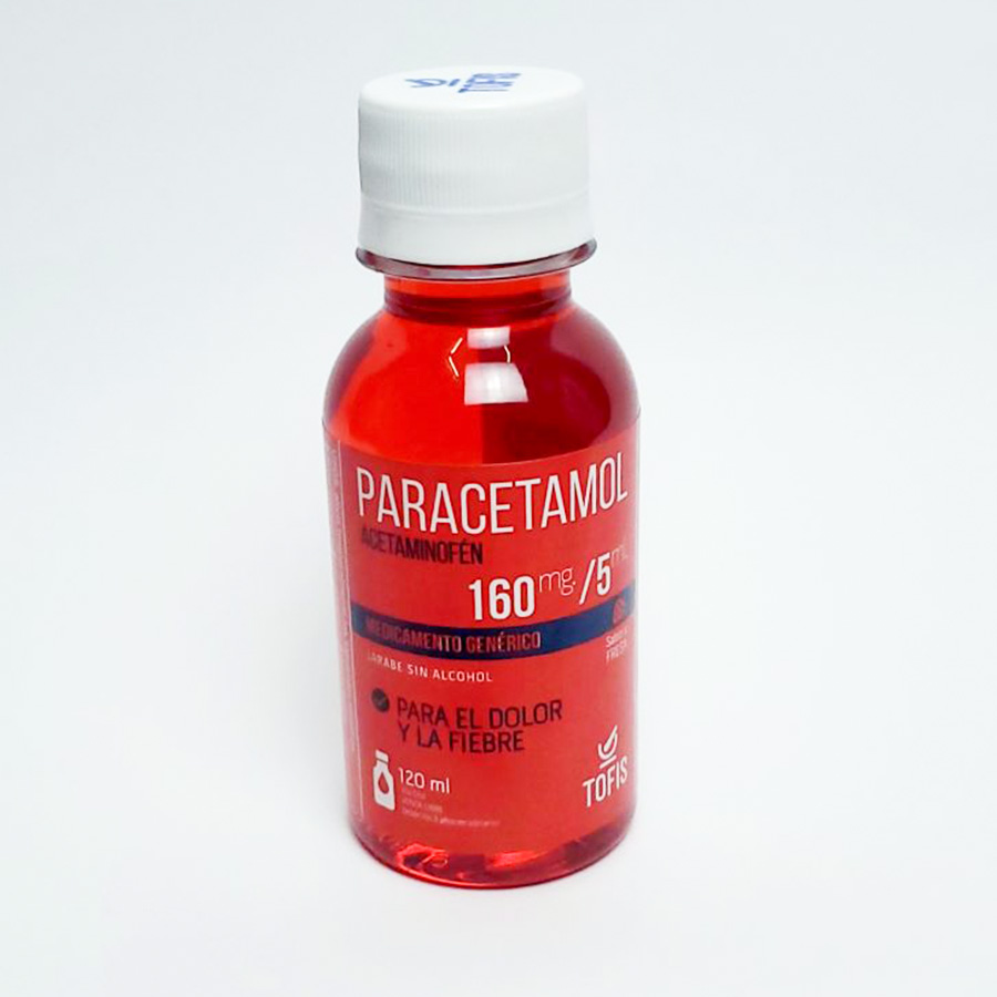 Imagen de  Analgésico PARACETAMOL 160 mg Jarabe 120 ml