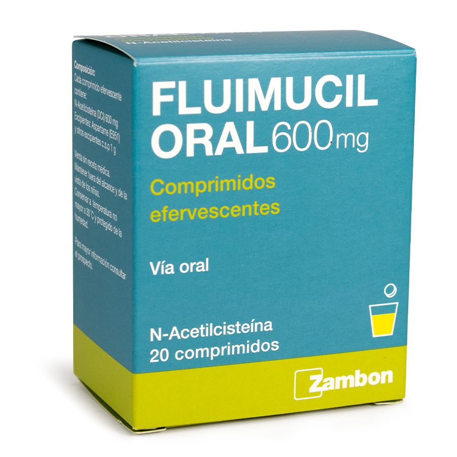 Imagen de Fluimucil 600 Mg Tableta Efervescente 20