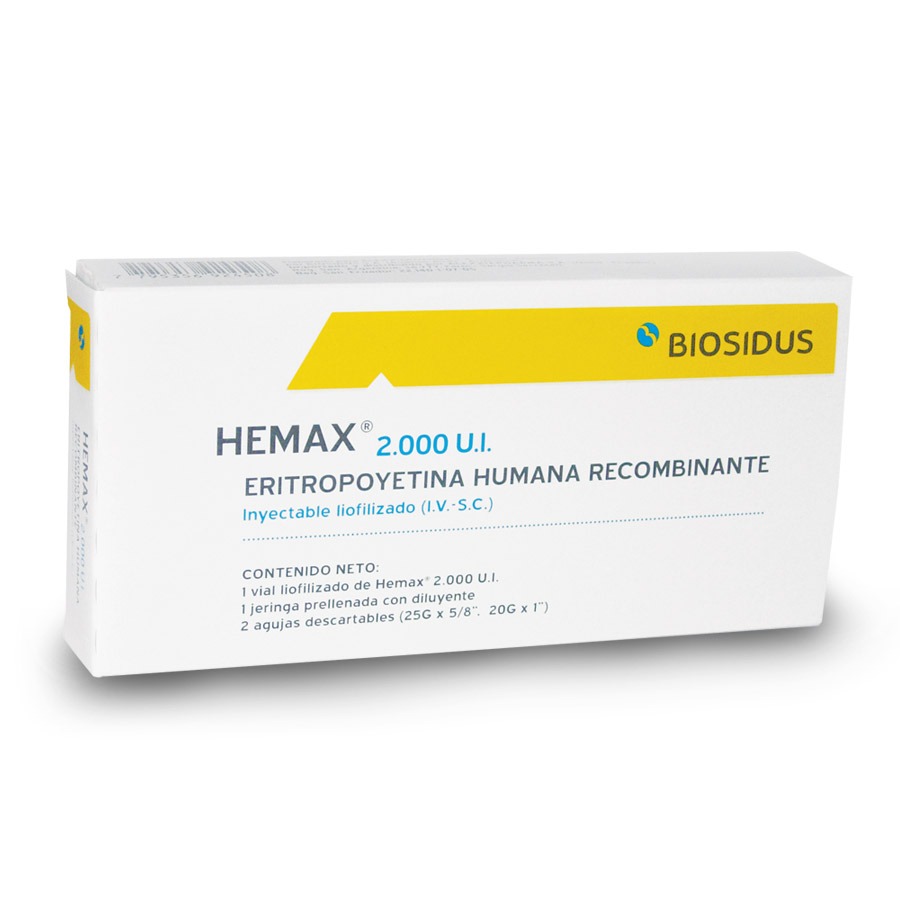 Imagen de  HEMAX 2000 UI ALEXXIAPHARMA Ampolla Inyectable