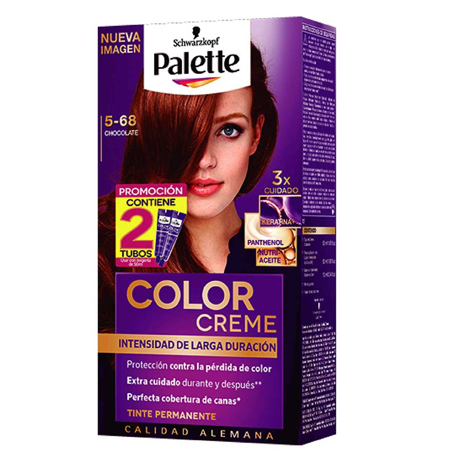 Imagen de Tinte palette 5-68 chocolate 2 tubos
