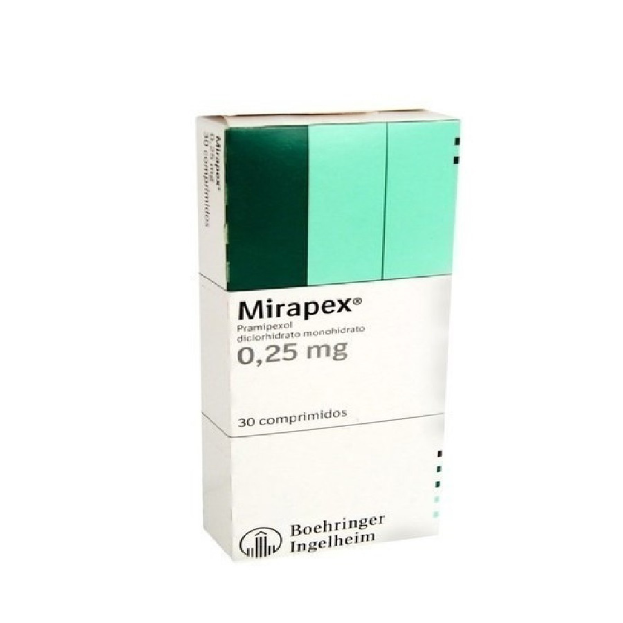 Imagen de Mirapex 0.25mg boehringer ingelheim - farma comprimidos