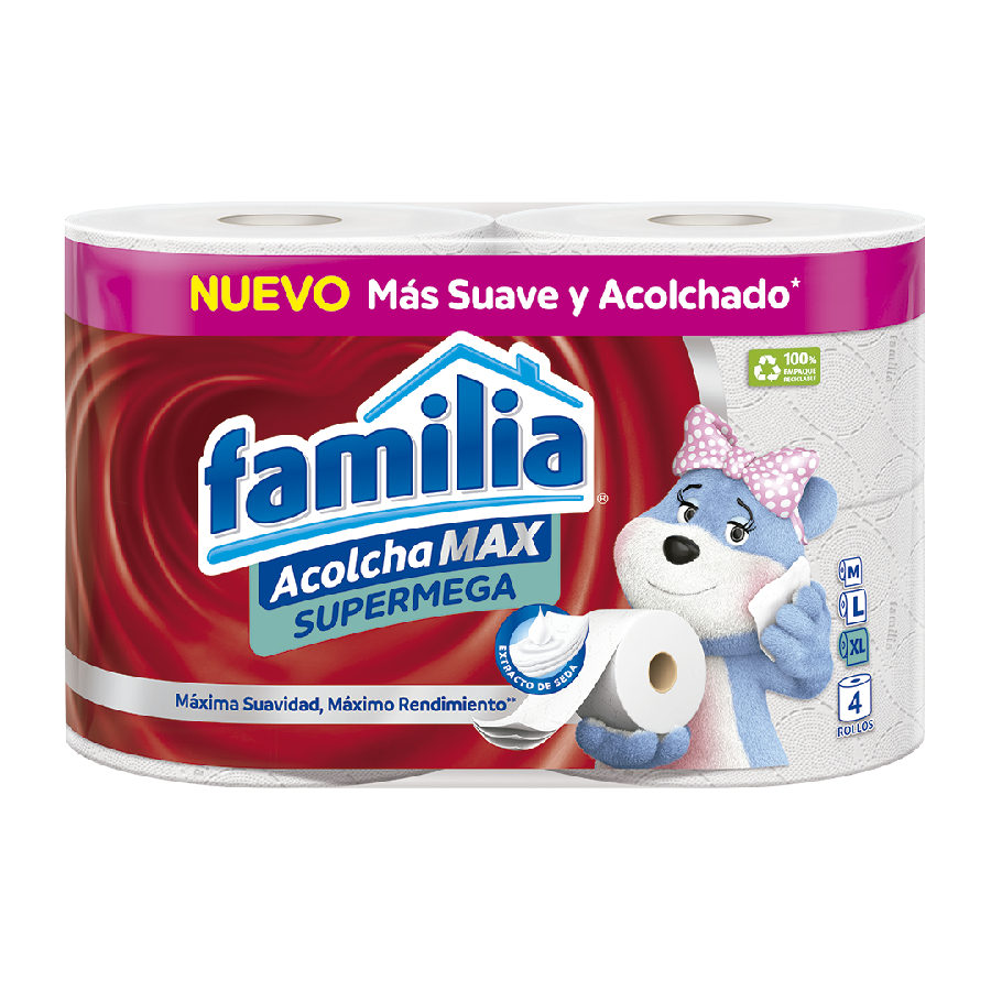 Imagen de Papel higiénico familia 4 rollos
