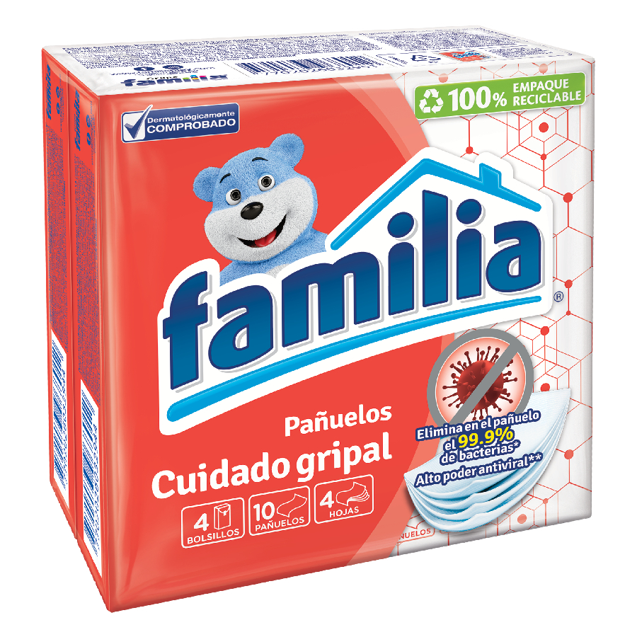 Imagen de  Pañuelo Facial FAMILIA 23790 4 paquetes