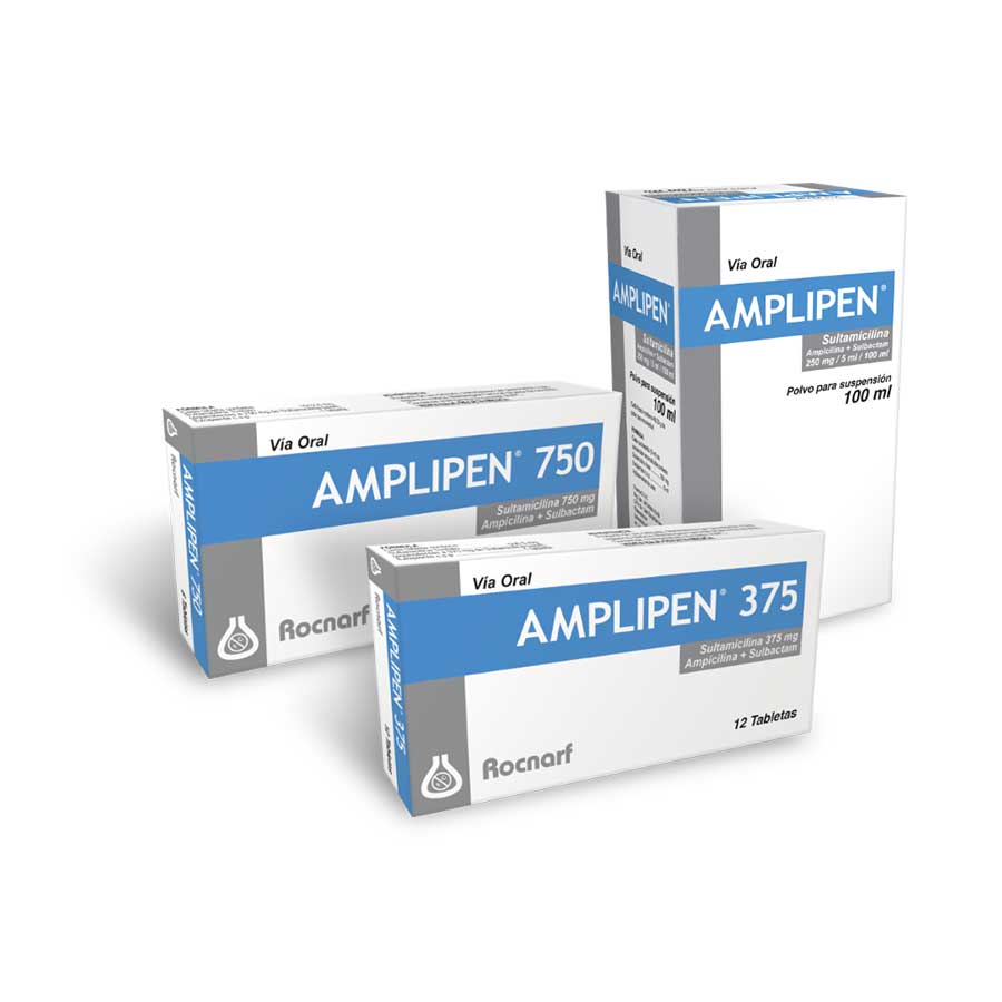 Imagen de  AMPLIPEN 375 mg ROCNARF x 12 Tableta