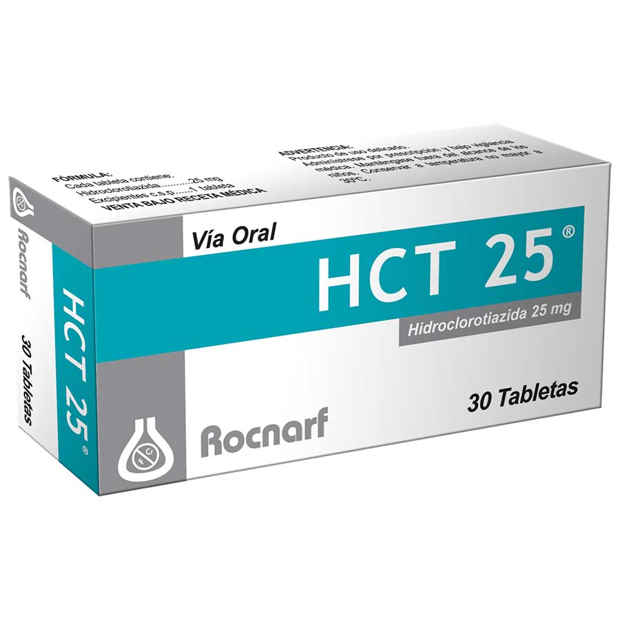 Imagen para  HCT-25 25 mg ROCNARF x 30 Tableta                                                                                               de Pharmacys