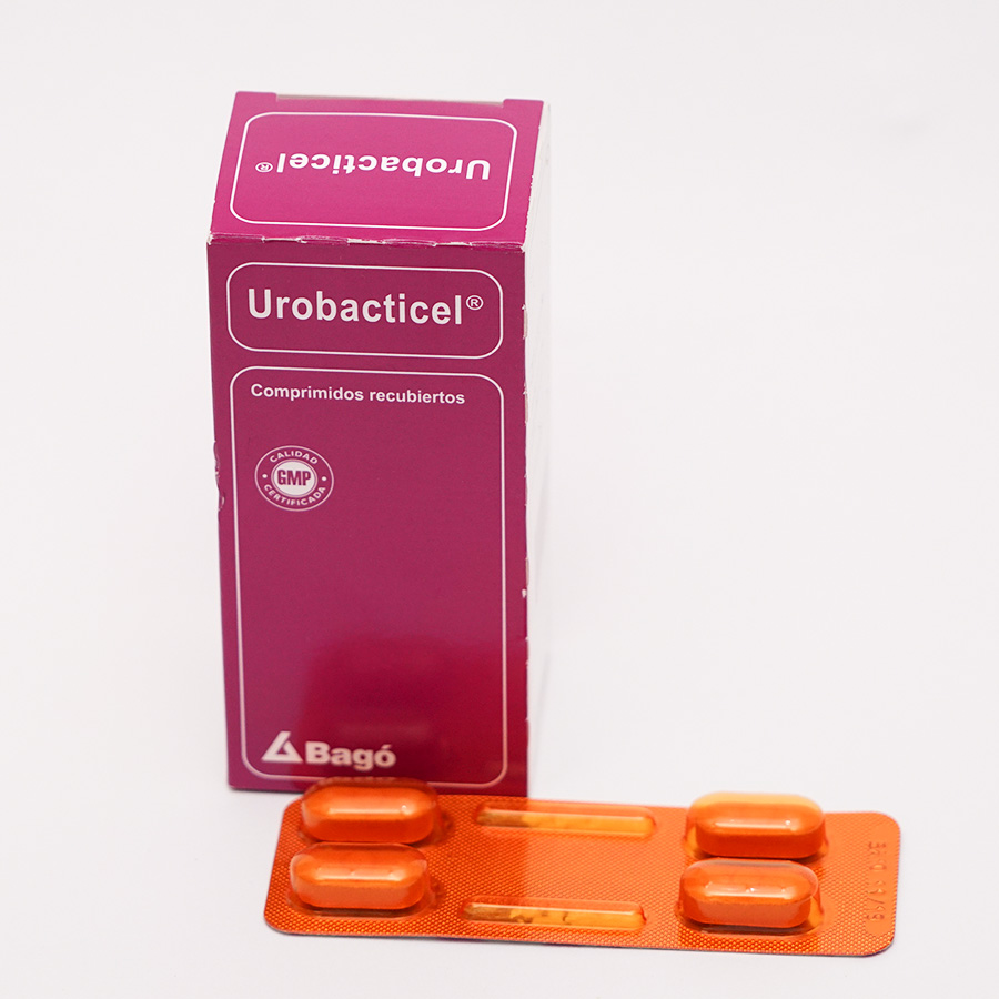 Imagen para  UROBACTICEL 120 mg x 600 mg x 150 mg x 12 Comprimidos Recubiertos                                                               de Pharmacys