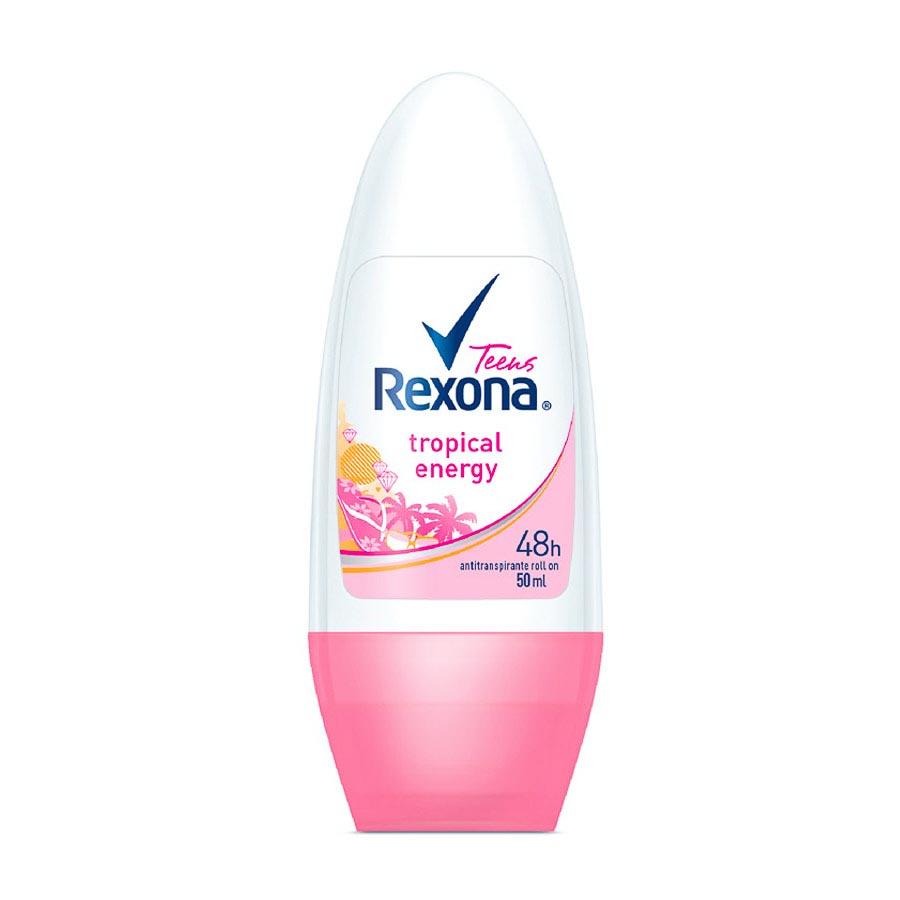 Imagen de Desodorante rexona teens tropical energy roll-on 50 ml