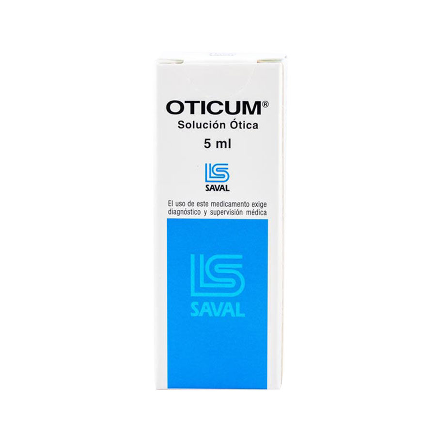 Imagen de  OTICUM 50.000 U.I. x 17.5 mg x 5 mg x 100 mg ECUAQUIMICA Solución
