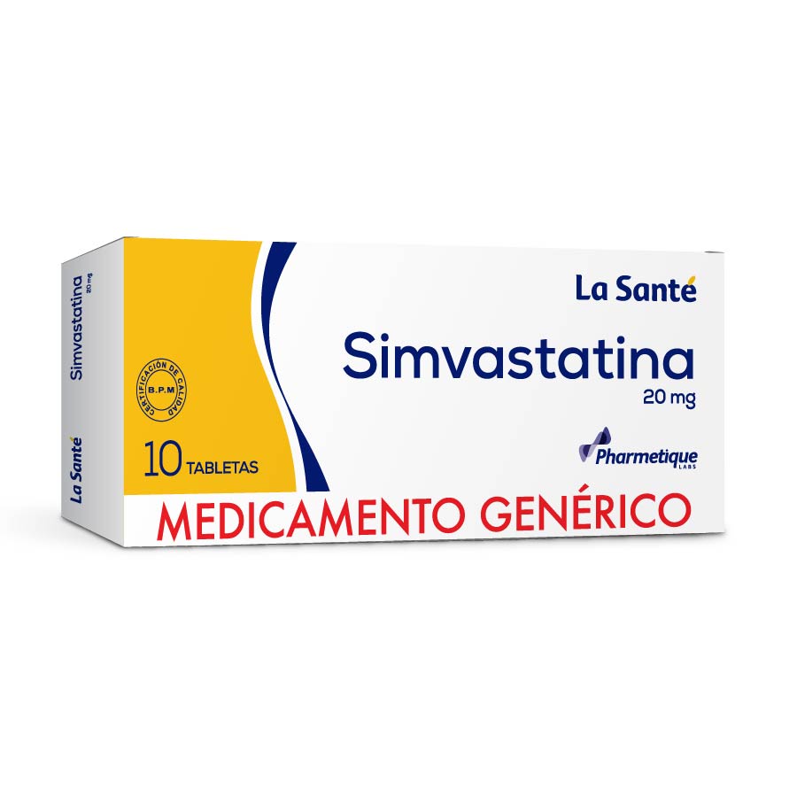 Imagen para  SIMVASTATINA 20 mg x 10 Tableta                                                                                                 de Pharmacys