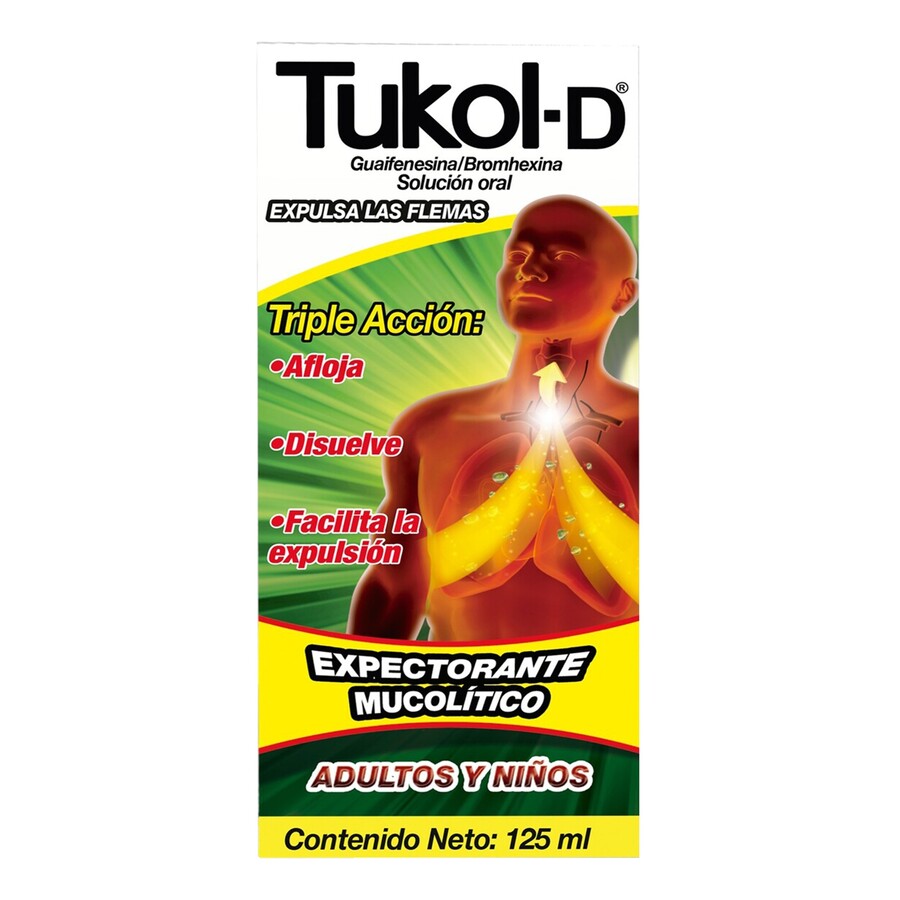 Imagen de Tukol 80 mg x 2000  mg solución oral 125 ml