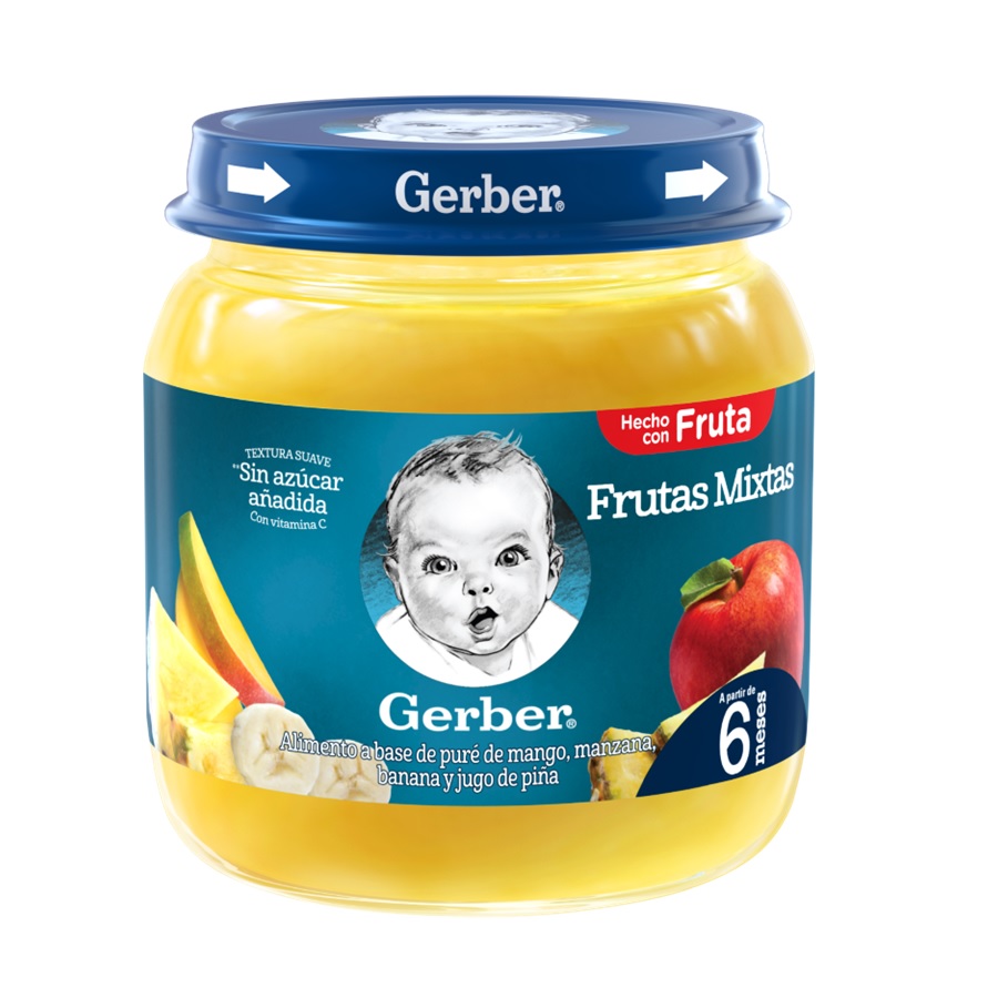 Imagen de Compota infantil gerber frutas 113 g