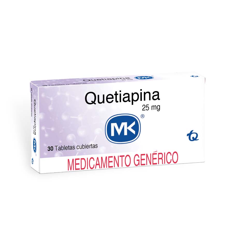 Imagen de  QUETIAPINA 25 mg TECNOQUIMICAS x 30 Tableta