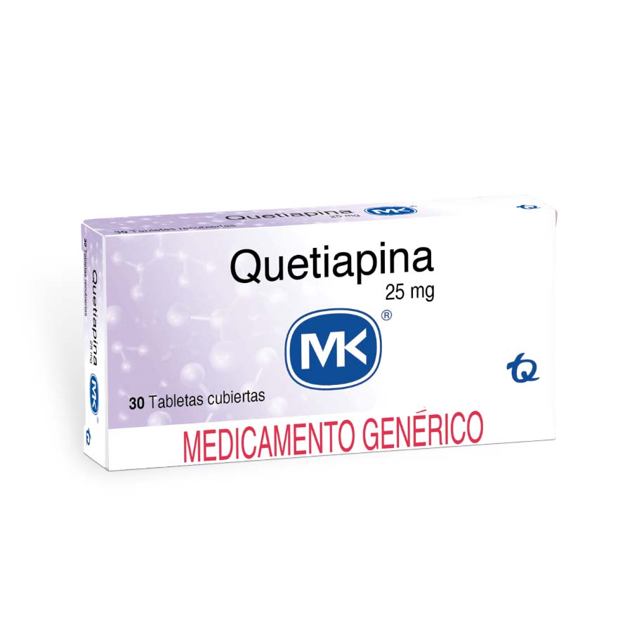 Imagen de Quetiapina 25mg tecnoquimicas - genericos tableta