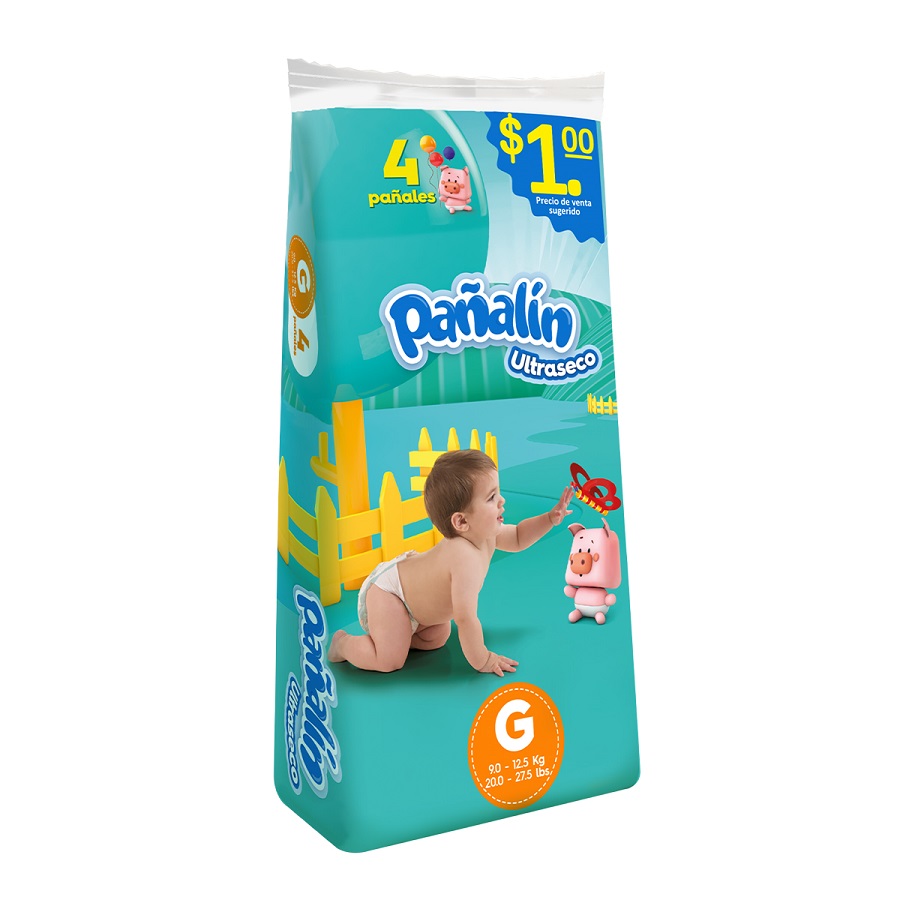 Imagen de Pañal pañalin ultra seco t-te grande x 4