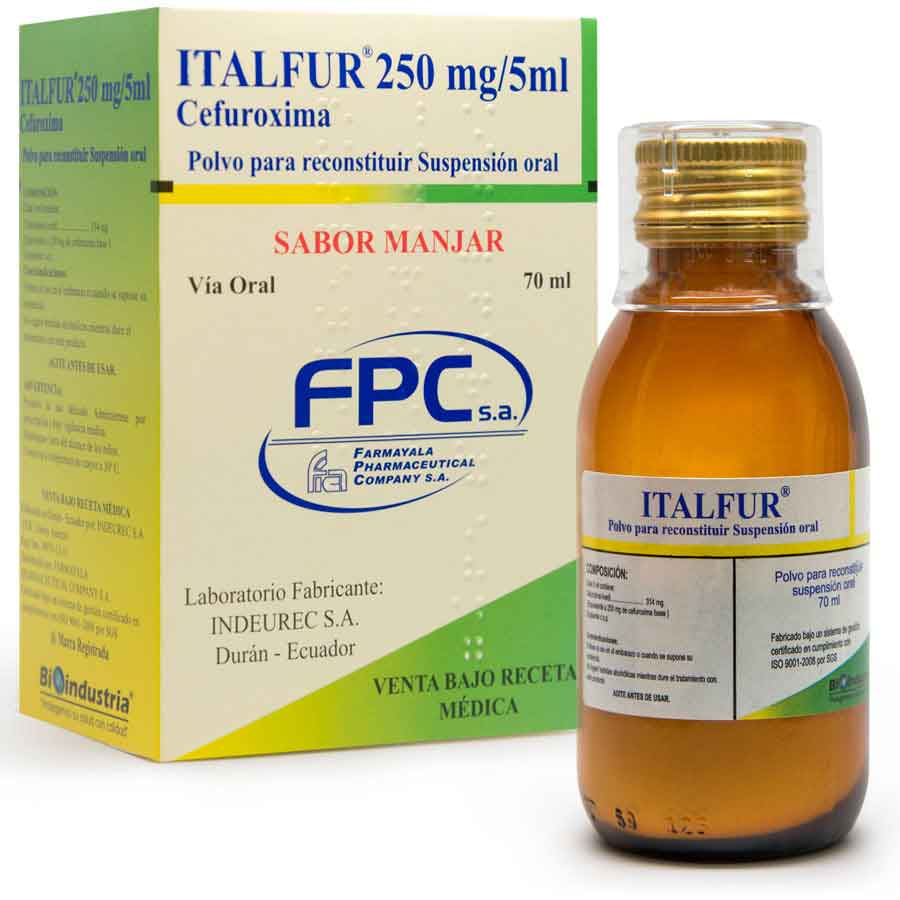Imagen de  ITALFUR 250 mg FARMAYALA Suspensión Manjar