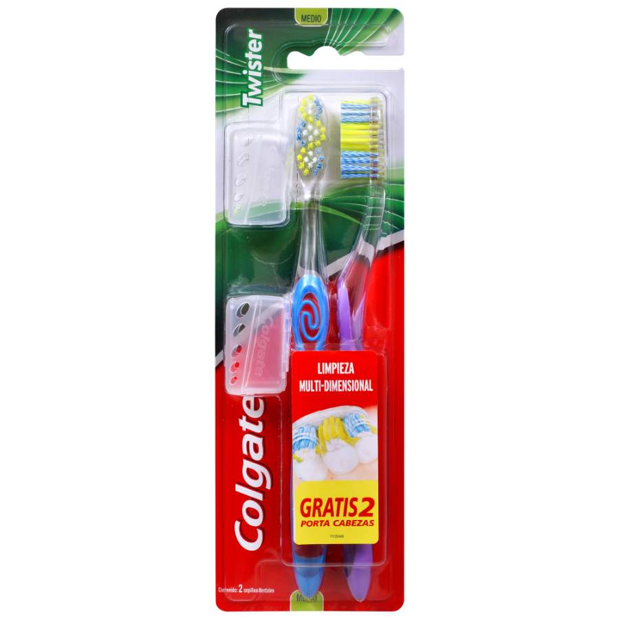 Imagen de  Cepillo Dental COLGATE Twister Fresh 25802 2 unidades