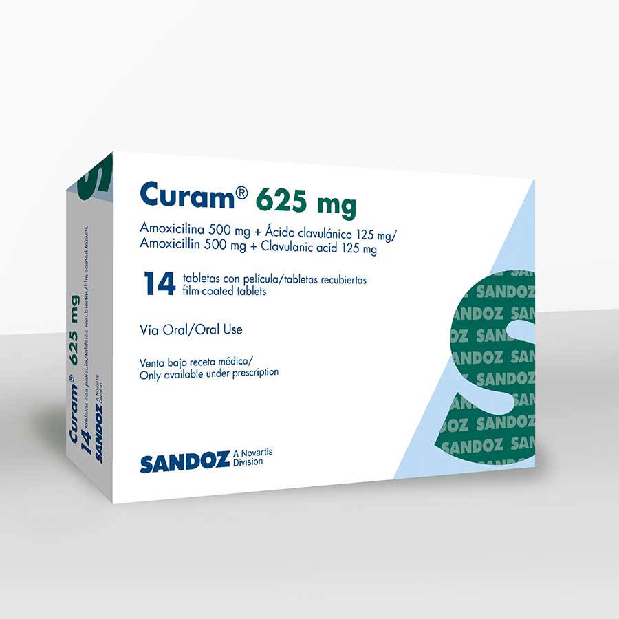 Imagen para  CURAM 500 mg x 125 mg NOVARTIS x 14 Cápsulas                                                                                   de Pharmacys