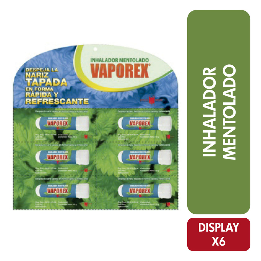 Imagen de Vaporex inhalador x 6