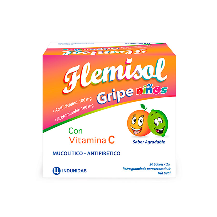 Imagen para  FLEMISOL 160 mg x 100 mg x 20 en Polvo                                                                                          de Pharmacys