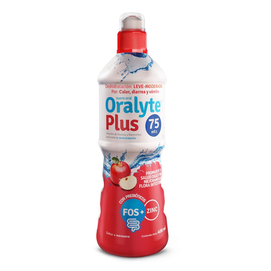 Imagen de  ORALYTE Plus 75MEQ Manzana Solución Oral 400 ml