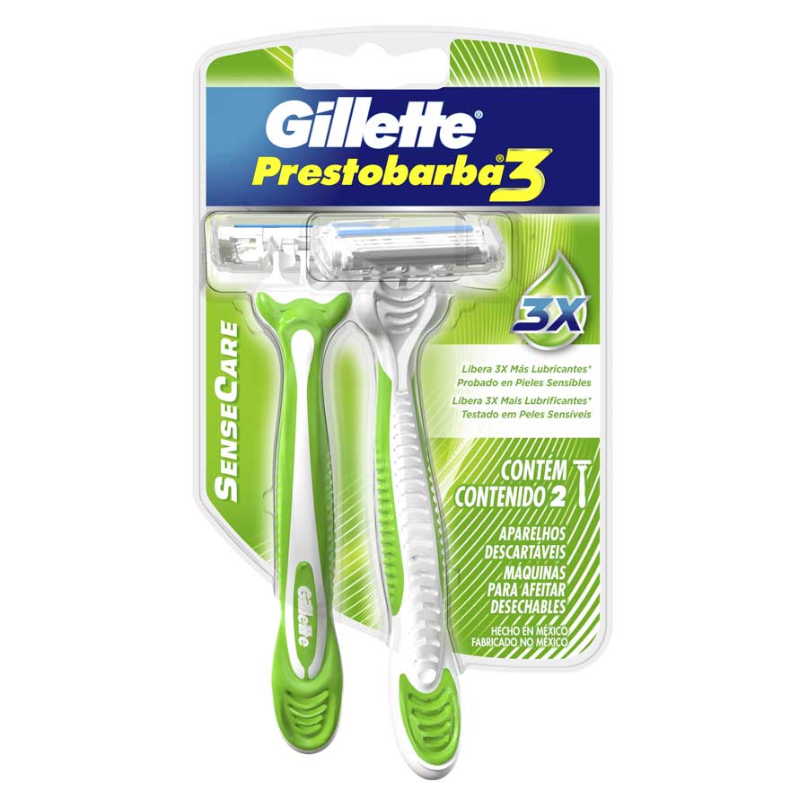 Imagen de  Afeitadora GILLETTE 3 Sense Care 27106 2 unidades