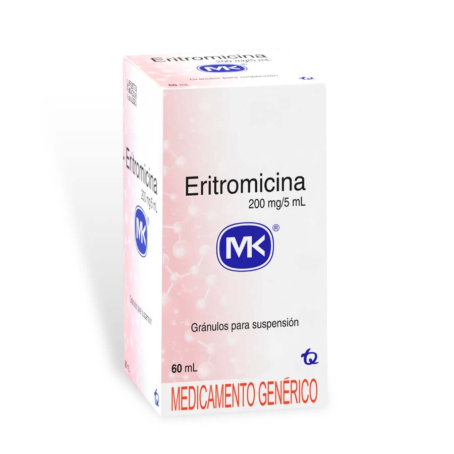 Imagen de Eritromicina 200mg tecnoquimicas - genericos suspensión