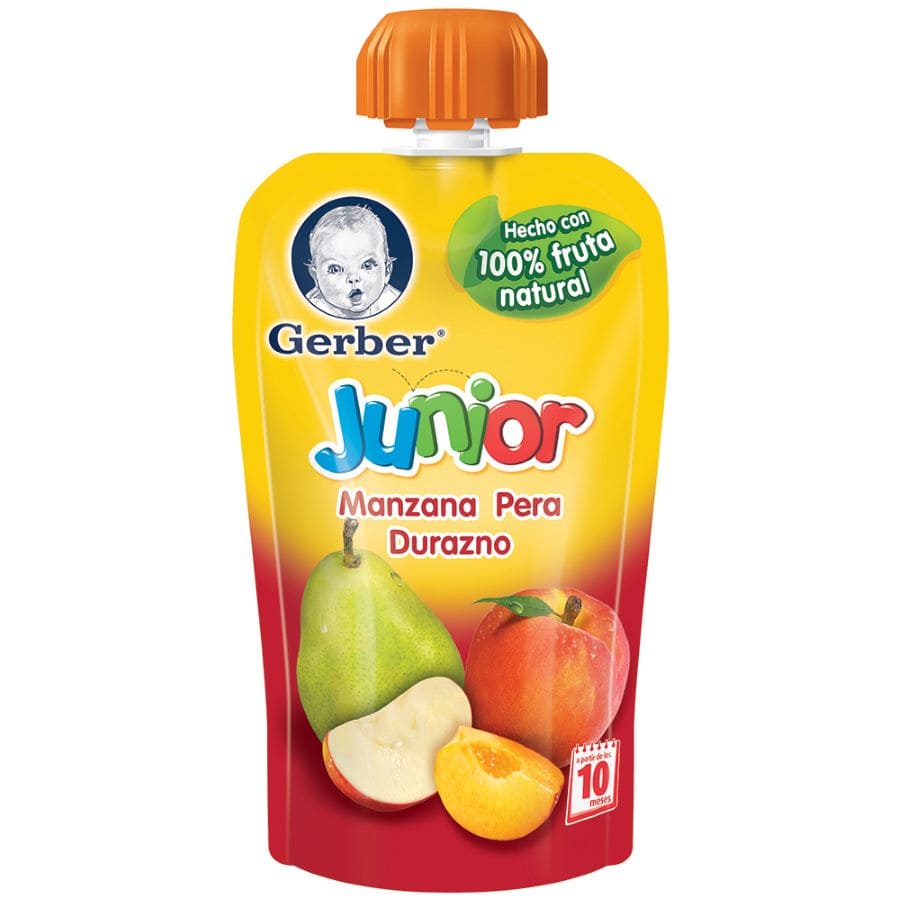 Imagen de Compota infantil gerber junior durazno 120 g