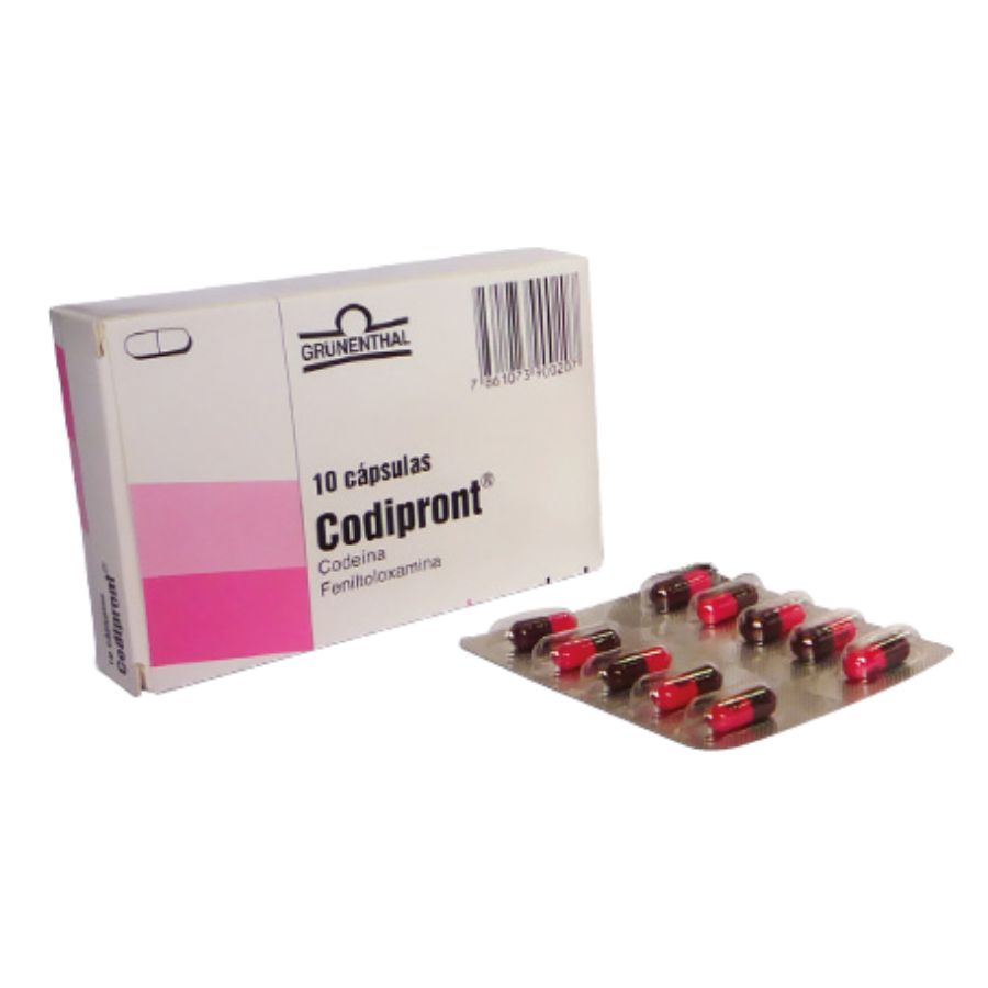 Imagen para  CODIPRONT 30 mg x 30 mg GRUNENTHAL x 10 Cápsulas Blandas                                                                       de Pharmacys