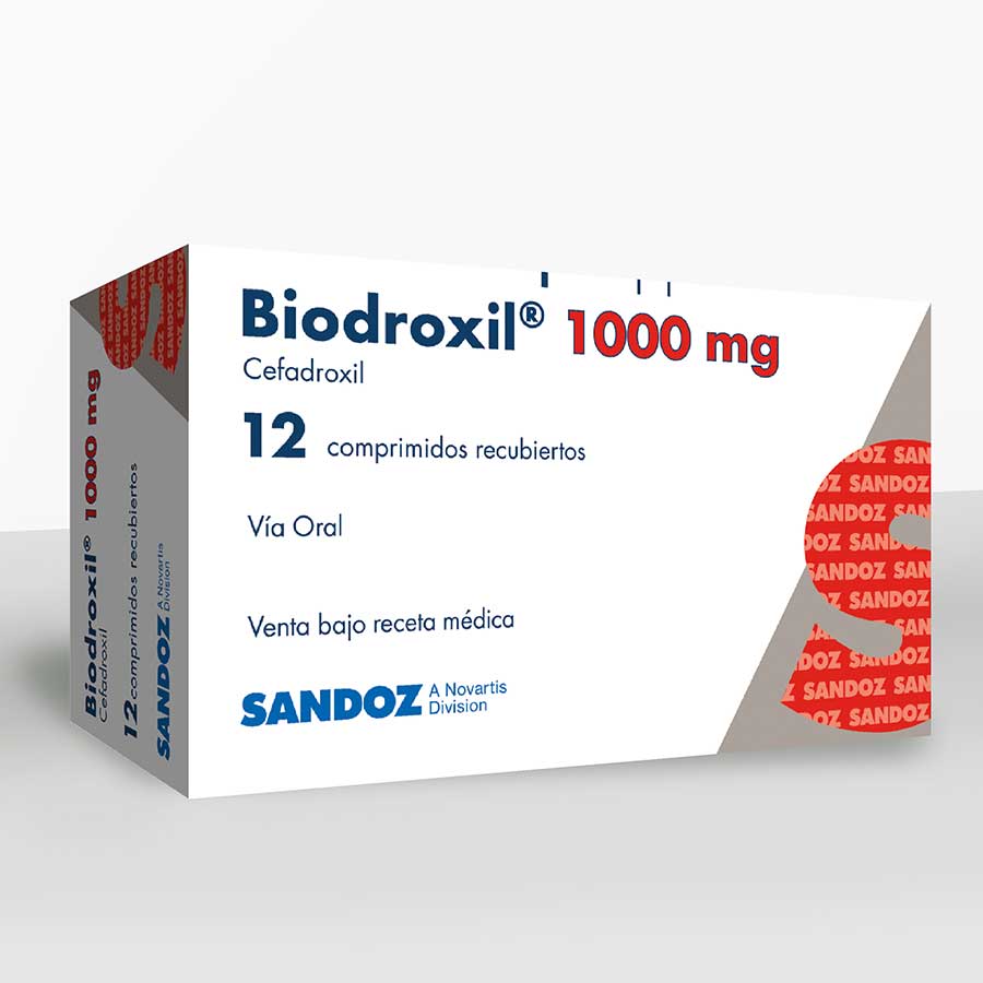 Imagen de  BIODROXIL 1000 mg NOVARTIS x 12 Tableta