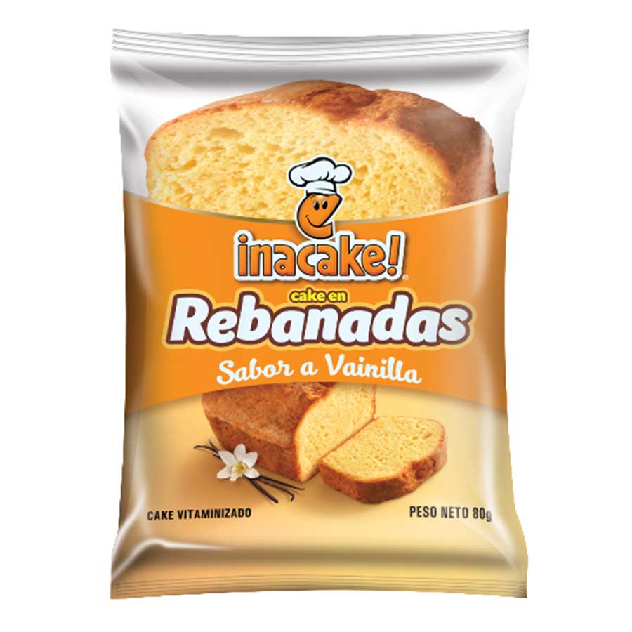 Imagen de Cake inacake rebanada vainilla 80 g