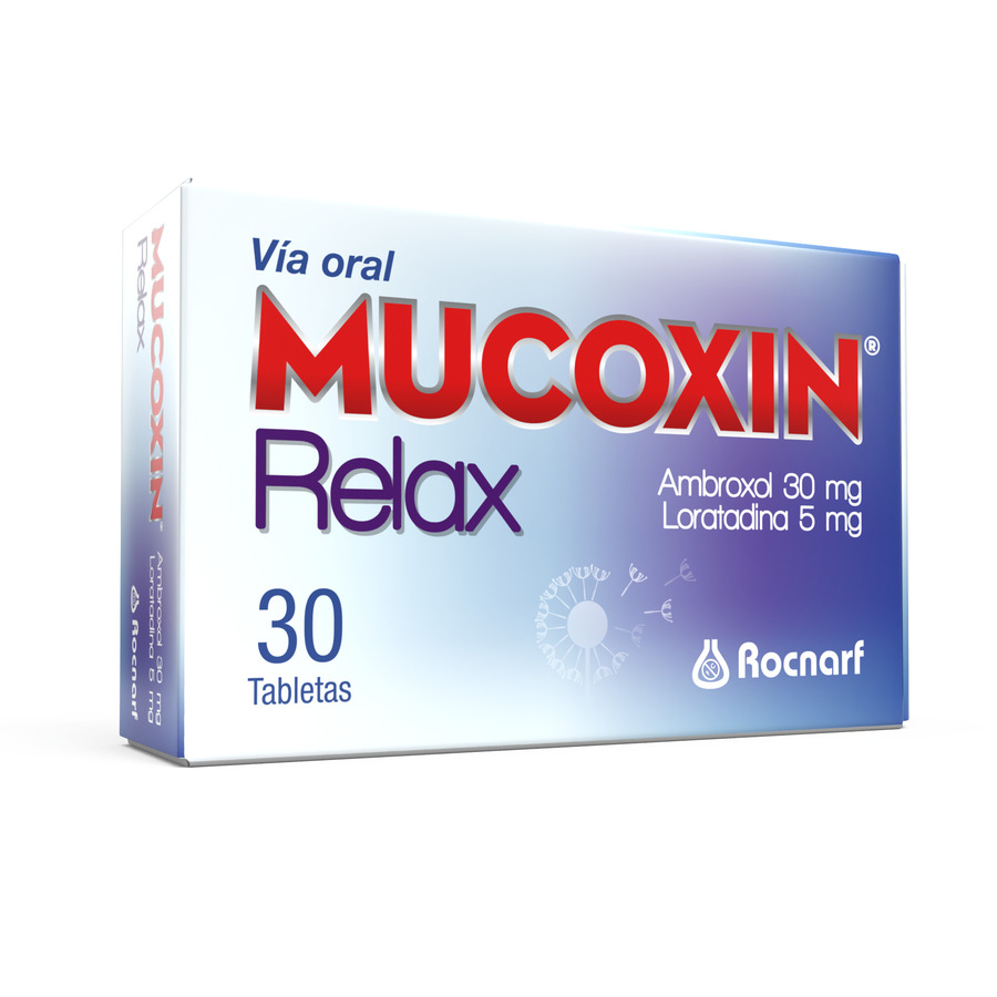 Imagen de Mucoxin 30/5mg rocnarf tableta relax