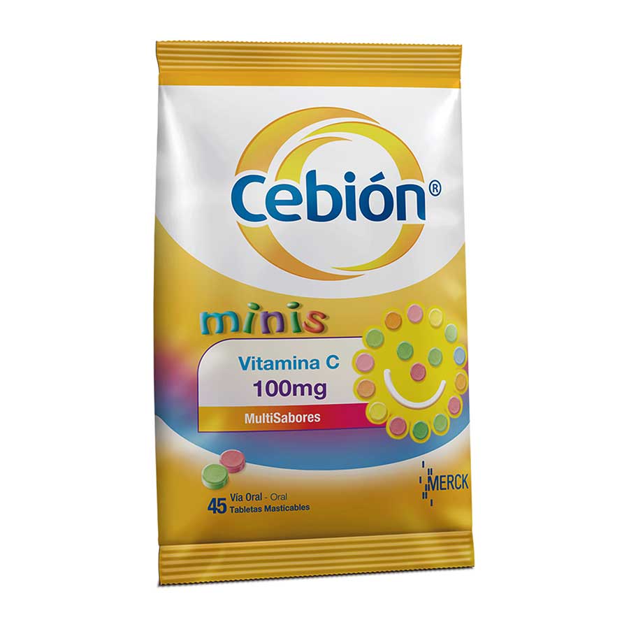Imagen de Cebion minis multisabores 52 mg x 58 mg tableta x 10