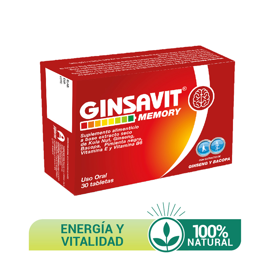 Imagen de Ginsavit memory x 30