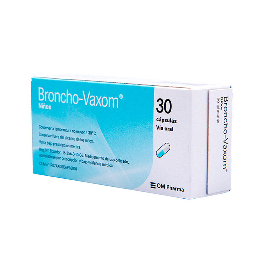 Imagen para  BRONCHO-VAXOM 3.5 mg OM PHARMA x 30 en Polvo                                                                                    de Pharmacys