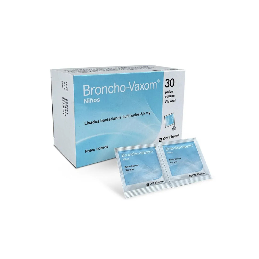 Imagen para  BRONCHO-VAXOM 3.5 mg OM PHARMA x 30 en Polvo                                                                                    de Pharmacys