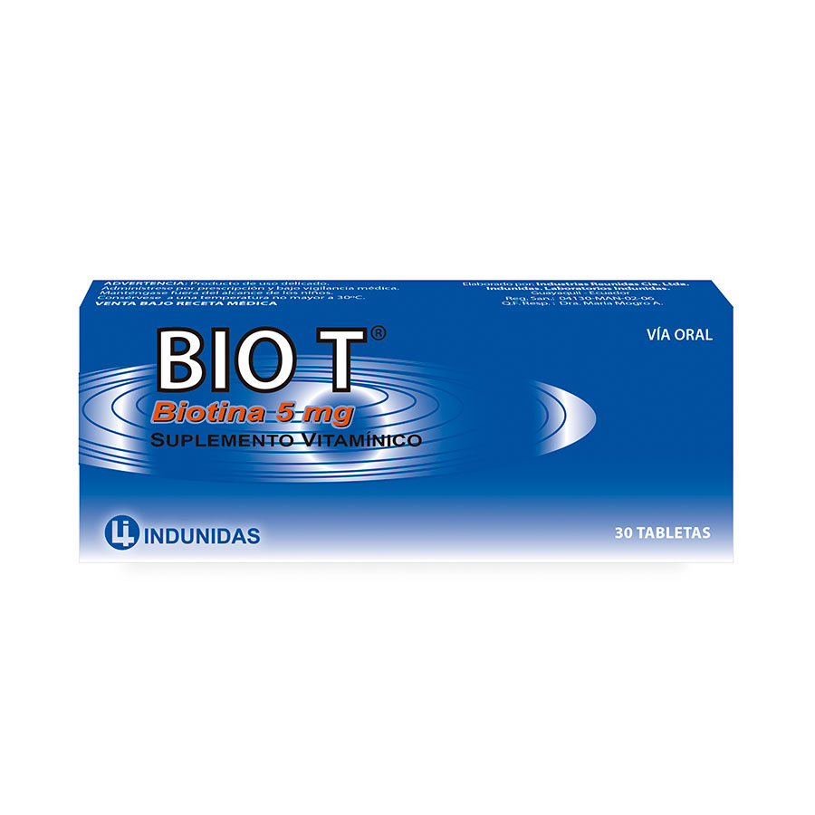 Imagen para  BIO T 5 mg x 30 Tableta                                                                                                         de Pharmacys