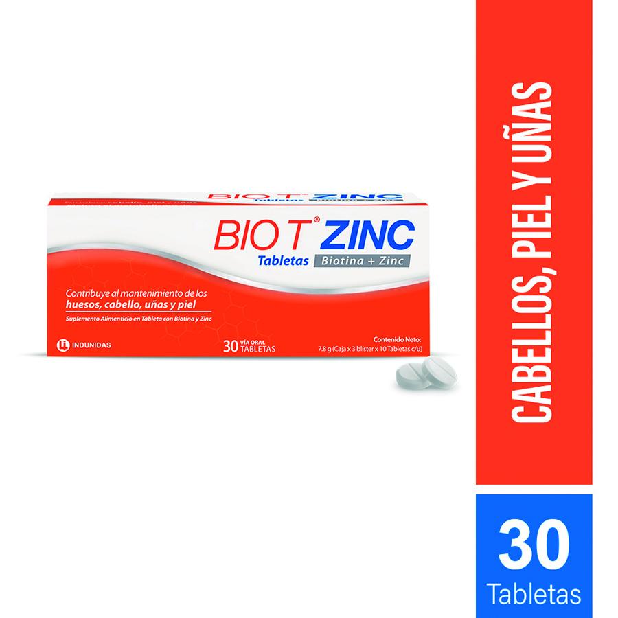 Imagen para  BIO T x 30 Bio T + Zinc                                                                                                         de Pharmacys