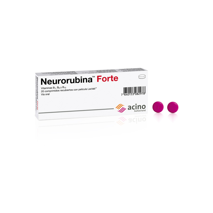 Imagen para  NEURORUBINA ACINO x 20 Forte Tableta                                                                                            de Pharmacys