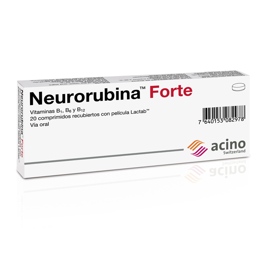 Imagen para  NEURORUBINA ACINO x 20 Forte Tableta                                                                                            de Pharmacys