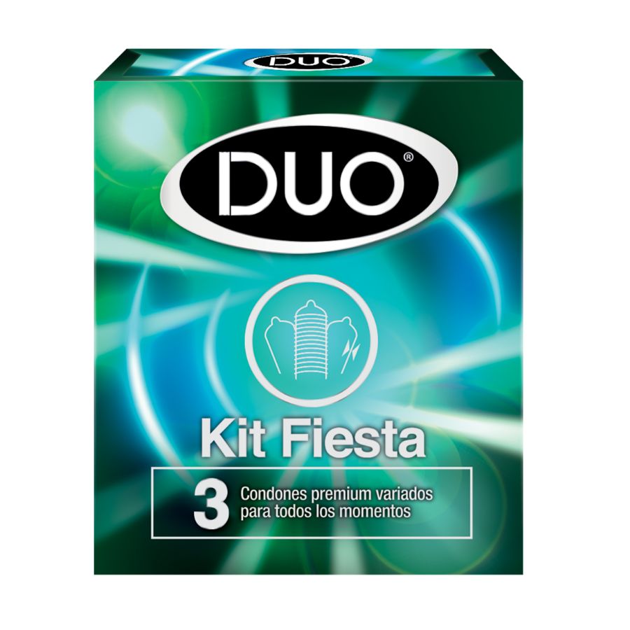 Imagen de  Preservativo DUO Kit Fiesta 31100 3 unidades
