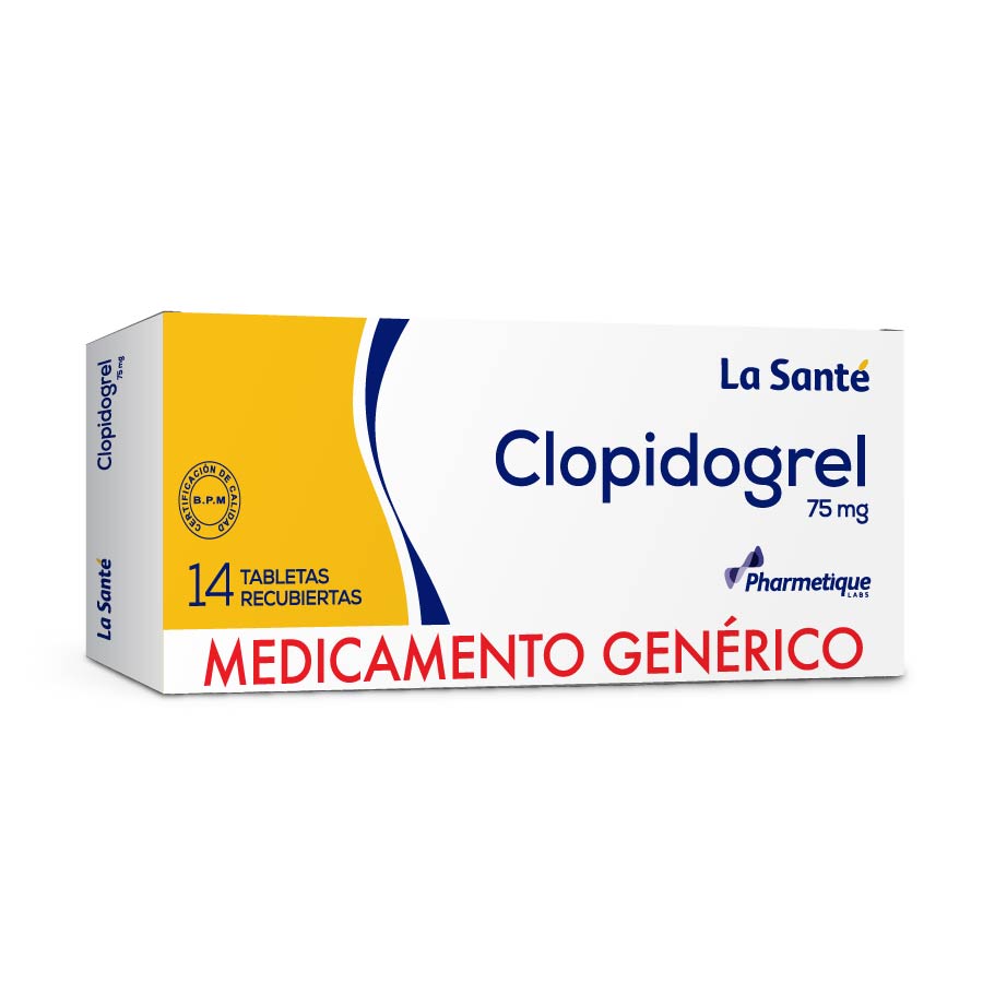 Imagen de Clopidogrel 75mg La Sante Tabletas Recubiertas