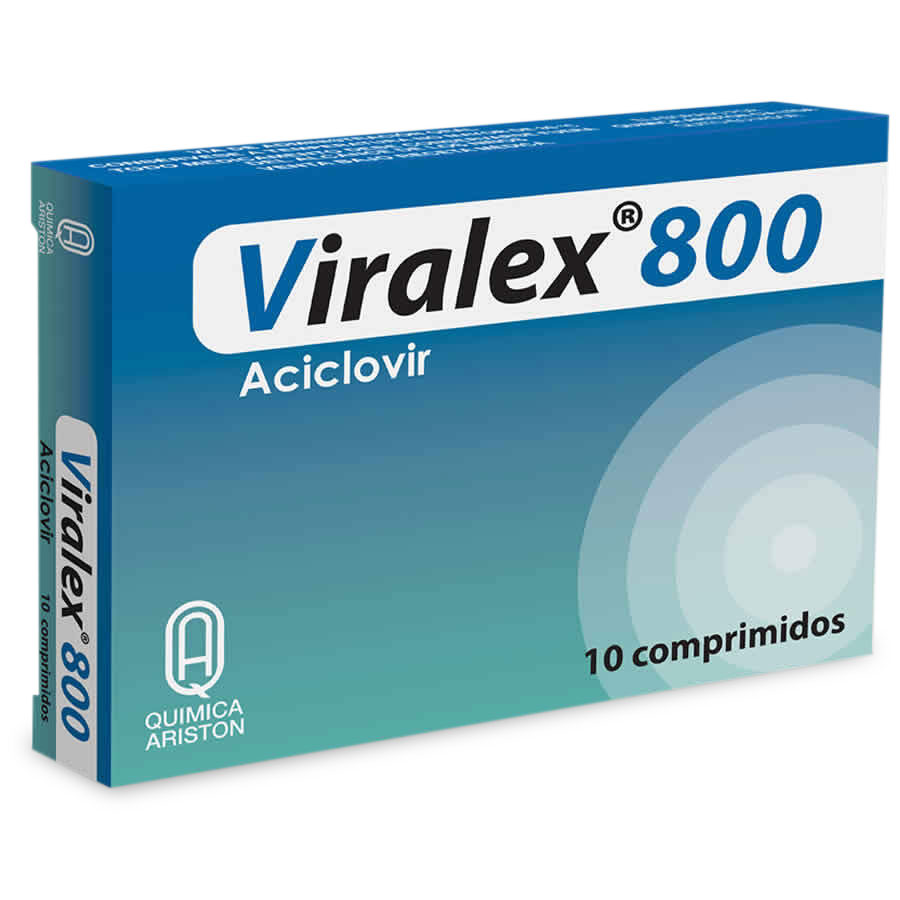Imagen para  VIRALEX 800 mg QUIMICA ARISTON x 10 Comprimidos                                                                                 de Pharmacys