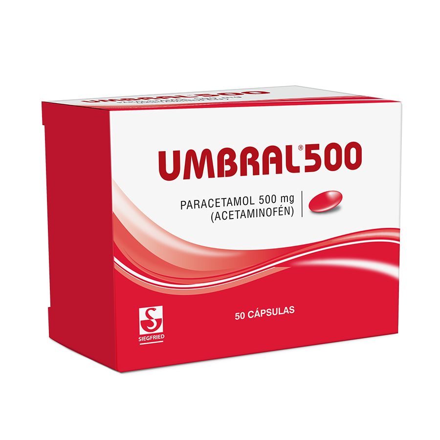 Imagen de  Analgésico UMBRAL 500 mg Cápsulas x 50