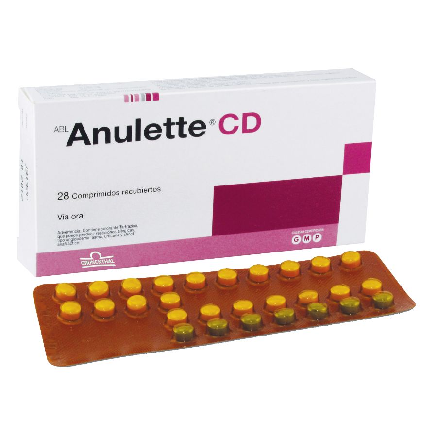 Imagen de  ANULETTE 0.15 mg x 0.03 mg GRUNENTHAL Comprimido Recubierto